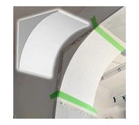 Kit d'arche de porte intérieure universelle de 2 pièces, partie supérieure en demi-cercle en mousse pré-incurvée, moulure d'angle de bricolage pour décoration de couloir (24 x 24 x 24 cm)