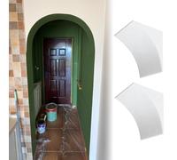 Kit d'arche de Porte, kit d'arche de Porte en Mousse à Monter soi-même - Bordure Ronde Blanche préfabriquée pour Ouvertures de Porte, décoration Universelle pour la Maison, Le Couloir, Le ca