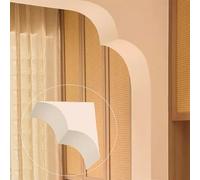 Kit d'arche de porte, kit de moulage d'arche arrondi, garniture d'arche intérieure à peindre pour portes arquées