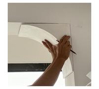 Kit d'arche porte arrondie Kit de 2 arches arrondies pour porte, décoration d'arche circulaire préfabriquée, moulure et garniture d'arche cintrée(Thick 22cm(8.7"),30x30cm(11.8x11.8"))