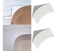 Kit d'arche porte arrondie Kit de 2 arches arrondies pour porte, moulure cadre cintrée plâtre, décoration porte intérieure arrondie demi-cercle(Thick 35cm(13.8"),45x45cm(17.7x17.7"))
