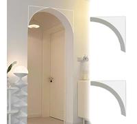 Kit d'arche porte arrondie Kit porte cintrée cadre plâtre, ensemble de 2 coins de porte cintrée universels, porte intérieure pré-cintrée en plaques faire soi-même(20cm/7.9in,30x30cm/11.8x11.8in)