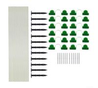 Kit d'arche tunnel de protection pour plantes de jardin pour cadre de serre surélevé, ensemble de cerceaux de jardin avec tiges en plastique robuste et métal pour couverture de gel et filet d'ombrage