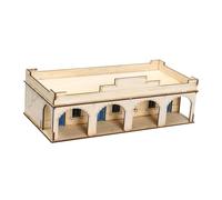 Kit d'architecture en bois 1/72 - Puzzle 3D - Kits de bricolage pour dioramas - Cadeau - Porte dôme