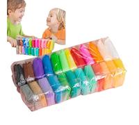 Kit d'argile de modélisation - Argiles de couleur - Argiles sèches pour enfants - Activités d'apprentissage précoce des garçons et des filles sans cube