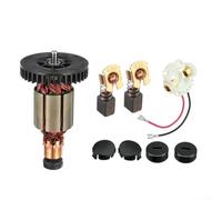 Kit d'armature 619218-8 avec capuchon porte-brosse et balais de carbone CB430 pour assemblage de moteur de meuleuse d'angle Bosch BGA452 DGA452