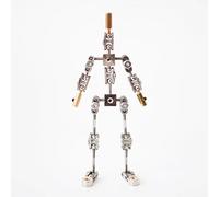 Kit d'armature Stop Motion, Figurine de marionnette d'animation en Acier Inoxydable, kit de Conception de Personnages en métal à Faire soi-même pour l'animation et l'affichage de Bureau 12cm
