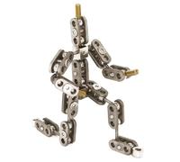 Kit D'armature Stop Motion, Figurine de Marionnette en Métal Prête À l'emploi pour L'animation, Ensemble de Création de Personnages À Faire Soi-même pour Studio Et Débutants 20cm