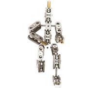 Kit D'armature Stop Motion, Figurine de Marionnette Squelette en Métal pour L'animation, Ensemble de Création de Personnages À Faire Soi-même pour Débutant 17cm