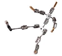 Kit d'armature Stop-Motion, Figurine Squelette de marionnette en métal pour la Conception de Personnages, Armature d'animation DIY pour Usage en Studio et à la Maison 19cm