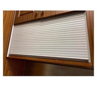 Kit d'armoire de cuisine à porte tambour blanche - Porte coulissante enroulable for solutions de rangement de garde-robe et de buffet(85x100cm (33x39in))