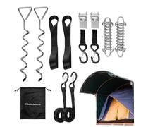 Kit d'arrimage d'auvent de véhicule récréatif - Bâche imperméable - Remorque de voyage - Prolonge la durée de vie de l'auvent pour tentes, trampoline, bâche, pique-nique, barbecue, rassemblements