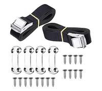 Kit d'arrimage de refroidisseur compatible avec les refroidisseurs RTIC YETI, sangles d'arrimage universelles à boucle à came pour empêcher le glissement dans les remorques de châssis de bateau