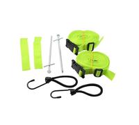 Kit d'arrimage pour auvent de caravane et camping-car - Vert - Compatible avec les auvents Kampa Dometic à partir de 2010 Rally Pro Rally Air Rally Air Pro Fiesta Air Pro Ace et Ace Air