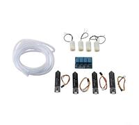 Kit d'arrosage automatique 4 sorties pour plantes d'intérieur et d'extérieur avec capteur de sol capacitif, module relais et pompe
