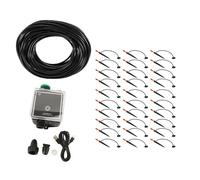 Kit d'arrosage automatique avec télécommande WiFi, port USB 5V, jet réglable, arrosage goutte à goutte, minuterie, pour jardin, balcon ou maison. (30 m / 98,4 pieds)