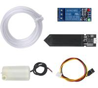 Kit d'arrosage Automatique DIY, Sol Détection D'Humidité + 5V 1 Canal Relais Module + Mini Micro Pompes à Eau Submersibles + 1M Tuyau Transparent pour Jardin Plante Fleur