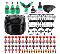 Kit d'arrosage automatique - Kit d'irrigation goutte à goutte - Système d'irrigation de jardin Quick Connect - Raccord rapide - Humidification de terrasse - Tuyau de distribution - Kit goutte à goutte