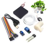 Kit d'arrosage Automatique pour Arduino DIY, 1pcs Sol Détection D'Humidité + 5V 4 Canal Relais Module + 1pcs Mini Micro Pompes à Eau Submersibles + 0.5M Tuyau Transparent