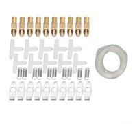Kit d'arrosage automatique pour cochon d'Inde avec bec en métal, design anti-fuite pour système d'abreuvement des lapins, solution d'hydratation pour petits animaux avec tuyau d'eau pour cages et