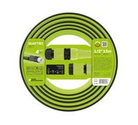 Kit d'arrosage - CELLFAST - Quattro - Tuyau 15 m 1/2"" - 4 couches - Renfort tresse croisée