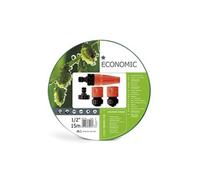 Tuyau de jardin ensemble avec arroseur économique 15m demi pouce anti UV