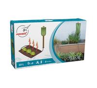 Kit d'arrosage goutte à goutte - 10 litres - 5m tuyau Ø6mm - 6 goutteurs réglables - Réservoir étanche