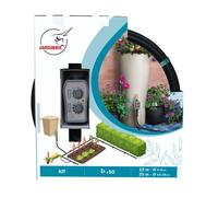 Kit d'arrosage goutte à goutte - JARDIBRIC - K4091 - 25m tuyau 16mm - Programmateur PNR16 - Anti-UV