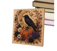 Kit d'art 3D Spooky Halloween Ghost Pearl Toile fantôme pré-imprimée