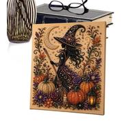 Kit d'art 3D Spooky Halloween Ghost Pearl Toile fantôme pré-imprimée