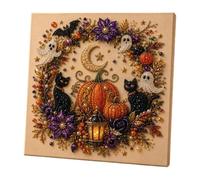 Kit d'art 3D Spooky Halloween Ghost Pearl Toile fantôme pré-imprimée