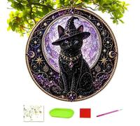 Kit d'art De Perles Attrape-Chat Noir Céleste Halloween 30 Cm