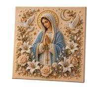 Kit D'art De Perles De Jésus DIY, Kit De Peinture De Perles Chrétiennes