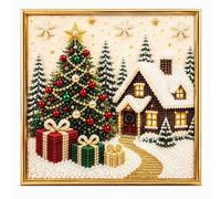 Kit d'art de perles de Noël DIY pour adultes, 3D Pearl Diamond Art Kit avec | Kit de peinture diamant de Noël à faire soi-même pour débutants, kit de peinture diamant pour décoration d'intérieur