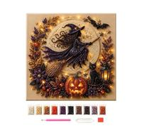 Kit d'art de perles d'Halloween | Artisanat effrayant adapté aux débutants | Kit d'art perlé pour Halloween, maison, bureau, salon, fête d'étude, anniversaire, Halloween, kit d'art perlé | Ami débutant
