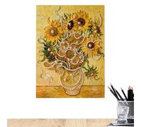 Kit d'art De Perles | Tableau Fleur en Relief 30x40 cm | Kit D'Artisanat Peinture Perles Décor Murale - pour Adolescents, Adultes, Décoration Chambre, Cuisine, Bureau, Mur,