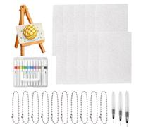 Kit D'art En Mousse 3D - Texture Gonflée Ensemble De Peinture Avec 12 Marqueurs, Fournitures D'éponge | Papier De Dessin à Bulles Longue Durée, Affiches De Noël, Cartes Pour,