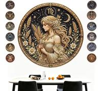 Kit d'art en perles de 12 signes du zodiaque, cadeaux de décoration | Convient aux débutants, kit de bricolage complet comprenant des outils, le cadeau parfait for les amateurs(Virgo)