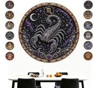 Kit d'art en perles de 12 signes du zodiaque, cadeaux de décoration | Convient aux débutants, kit de bricolage complet comprenant des outils, le cadeau parfait for les amateurs(Scorpio)