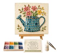 Kit D'Art En Verre De Mer création florale et oiseau attrape-lumière