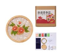 Kit d'art et d'artisanat en émail filigrane pour adultes (fleur)