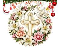 Kit d'art mural de Noël avec perles 3D, peinture 3D et décoration de perles | Kit guirlande de Noël pour intérieur, maison, chambre, appartement, dortoir, hôtel, jardin, fête, vacances