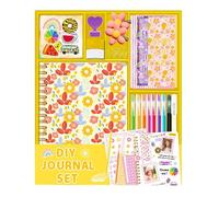 Kit d'artisanat d'art de journalisation, ensemble de journal de scrapbooking pour filles,Scrapbook Journal Kit Journal Floral | Ensemble d'artisanat amusant avec fournitures de papeterie autocollantes
