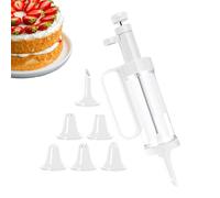 Kit d'artisanat de cuisson - Injecteur de glaçage pour cupcakes, décoration de gâteaux, buses à biscuits, ensemble d'outils de glaçage | Accessoire de poche à douille, parfait pour la cuisson de