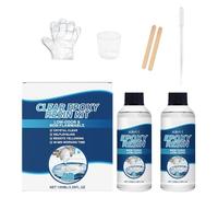 Kit D'artisanat En Résine Époxy-ensemble De Résine Transparente De 100ml, Outils De Durcissement USB, Moules À Bijoux, Sous-verres, Dessus De Table | Famille Débutants Femmes Amis Projets Artistiques