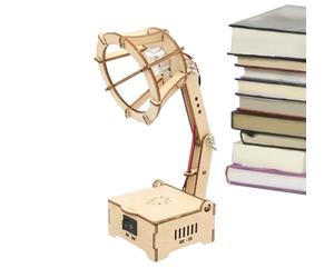 Kit d'artisanat léger de bureau STEM - des ensembles de construction de bâtiments avec des lampes scientifiques éducatives de dernière génération, des activités d'apprentissage avec des décorations en