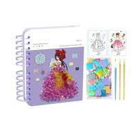 Kit d'artisanat - Princess Stickers Paint Ensemble pour les filles d'âge préscolaire, Fonction amusante avec une conception compacte, un jouet créatif pour la maternelle, la classe, les voyages, la vo