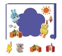 Kit d'artisanaten papier - Ensemble d'art , fournitures créatives | Projets de papier fait à la main, feuilles d' colorées, outils d'artisanatpour les et les adultes, guide d'instr