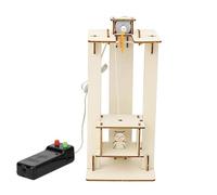 Kit d'ascenseur en bois à monter soi-même - Expériences scientifiques STEM électriques pour enfants, kits scientifiques éducatifs avec télécommande, projet d'ingénierie physique pour l'apprentissage