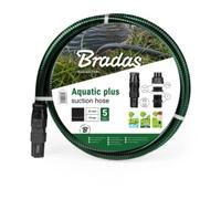 Bradas Tuyau d'aspiration Tuyau de pompe en spirale 4 m noir